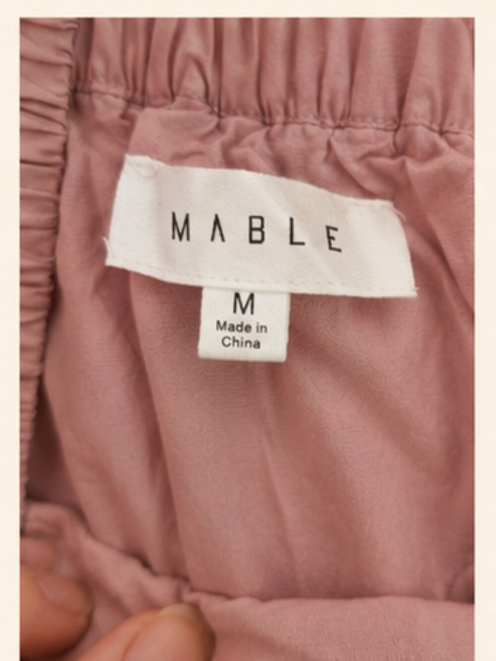 MABLE Romantic Cotton Prairie Revival Maxi Dress Dusty Rose Ruffle Cottagecore M - Picture 5 of 8
